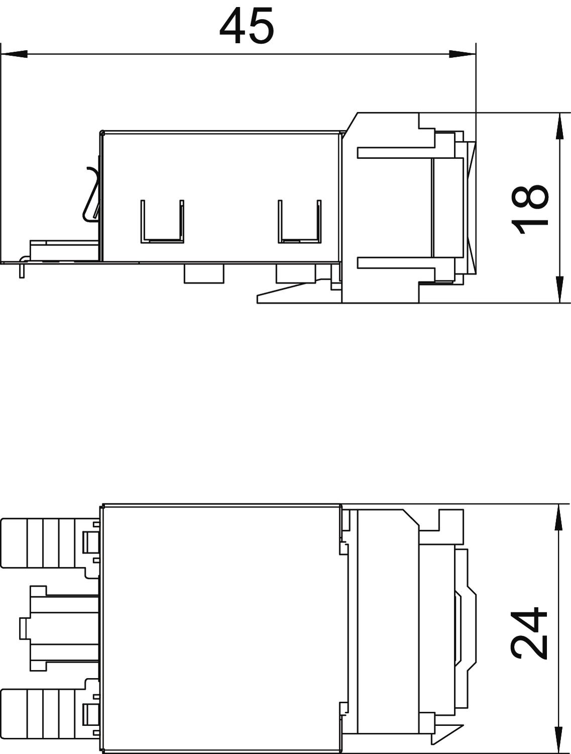 Conector Cat. 6 Snap-In blindado  – Imagem 2 de 2