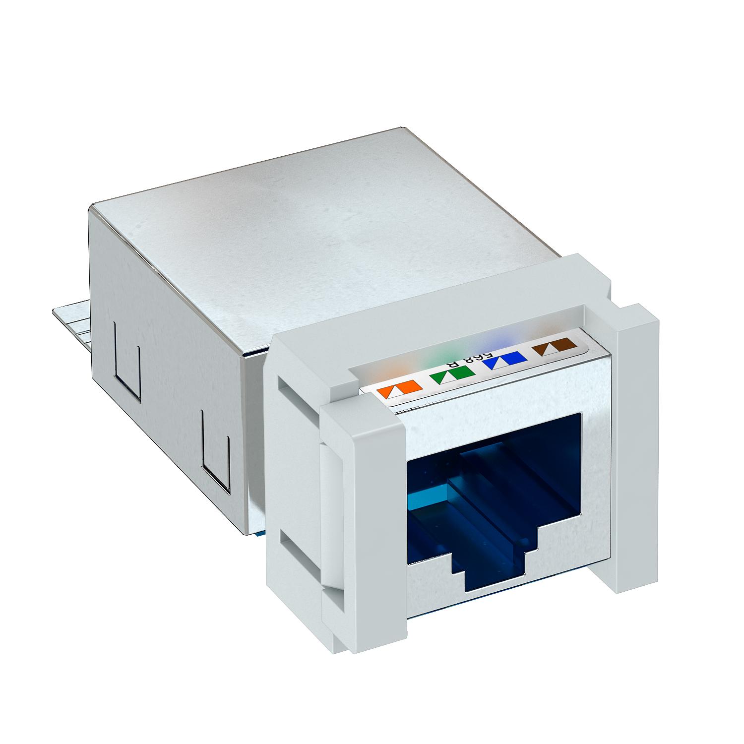 Conector Cat. 6 Snap-In blindado 