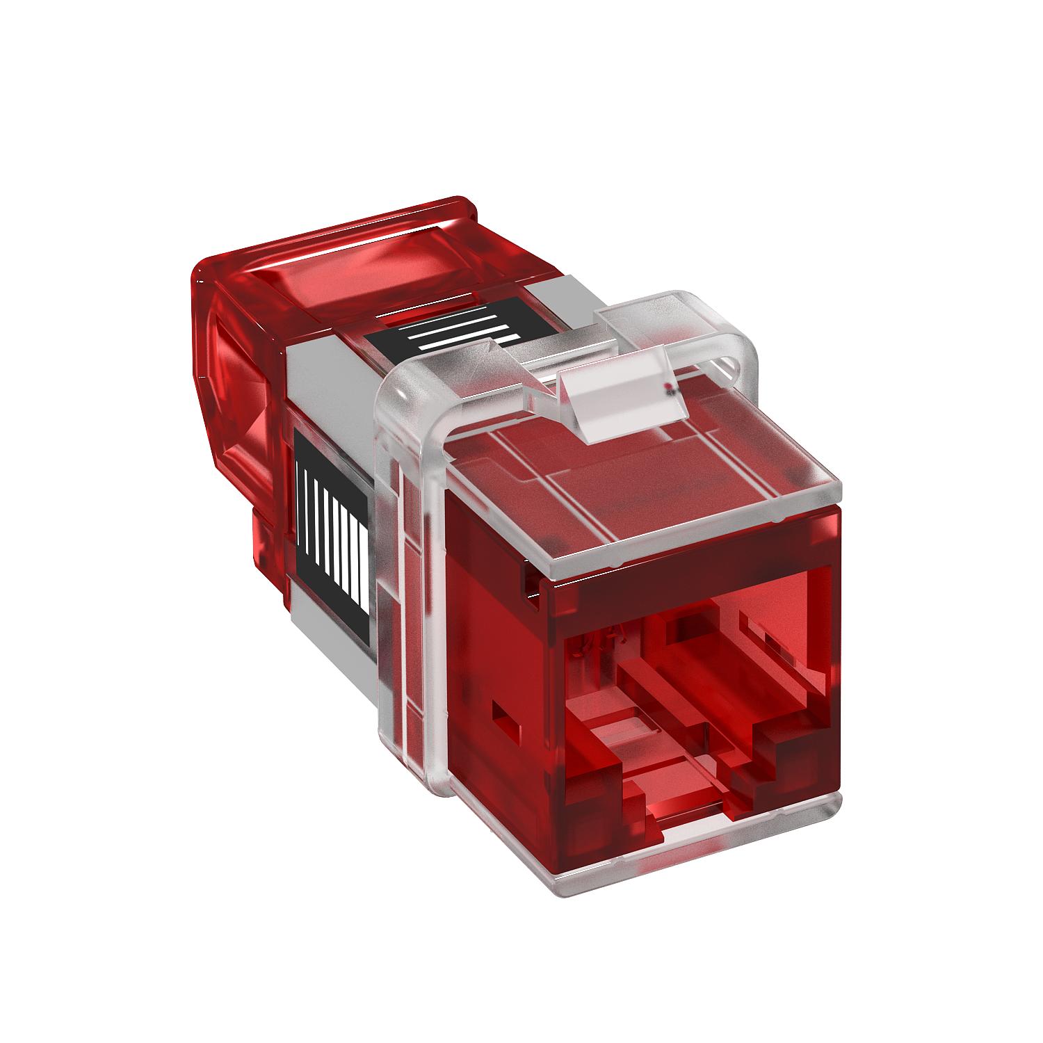 Conector RJ45 CAT 6A não blindado cinzento