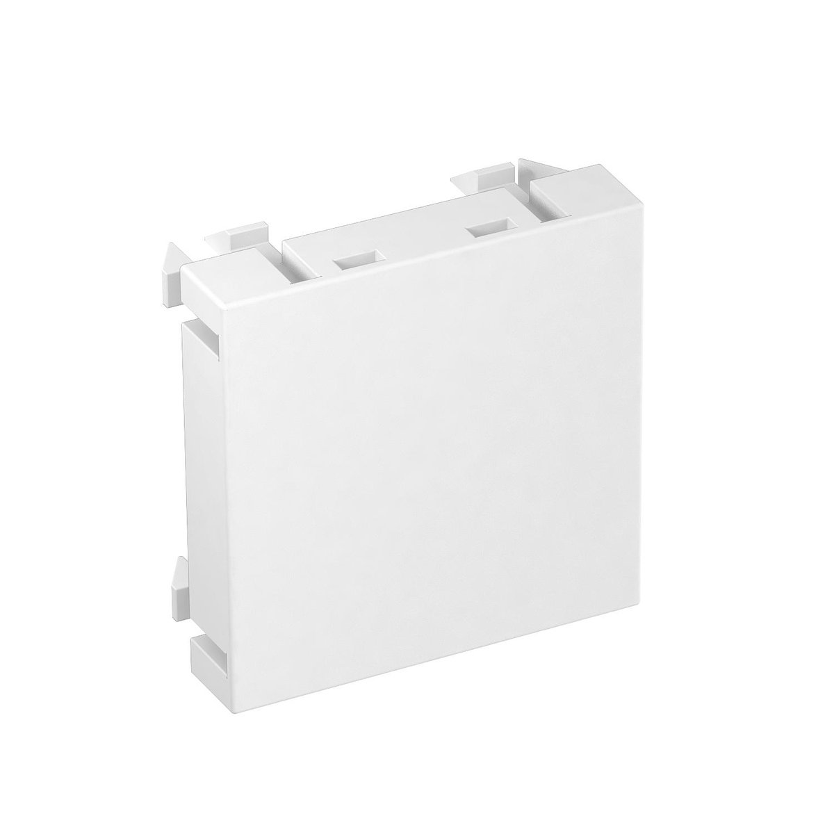 Obturador 1/1 módulo 45x45mm branco puro RAL 9010