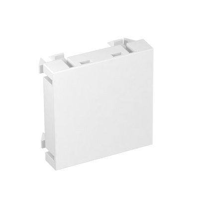 Obturador 1/1 módulo 45x45mm branco puro RAL 9010