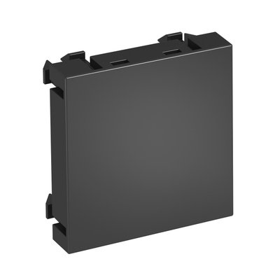Obturador 1/1 módulo 45x45mm cinzento antracite RAL 7021
