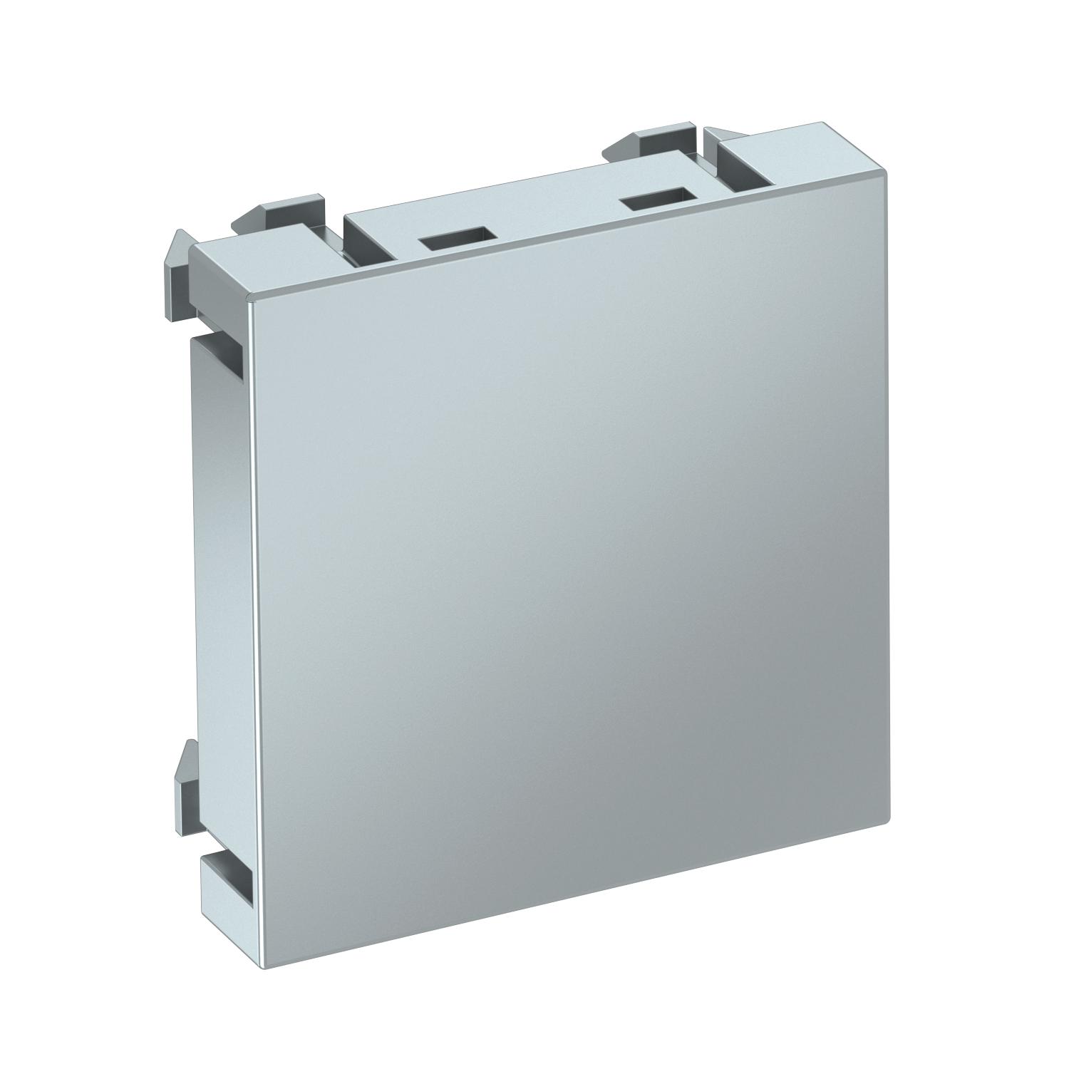 Obturador 1/1 módulo 45x45mm alumínio lacado