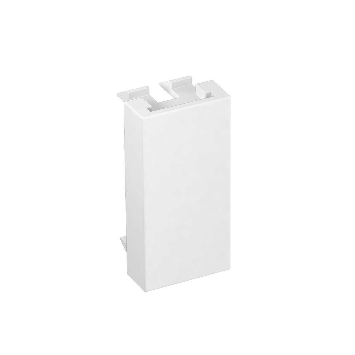 Obturador 1/2 módulo 45x22,5mm branco puro RAL 9010