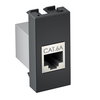 Espelho para conectores CAT 6A Fêmea-fêmea 1/2 módulo 22,5x45x35 Policarbonato cinzento antracite RAL 7021