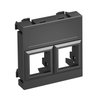 Data technology support f.2 connection modules type LE 45x45mm Policarbonato cinzento antracite RAL 7021