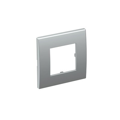 Espelho Modul 45, simples 84x84mm Policarbonato alumínio lacado