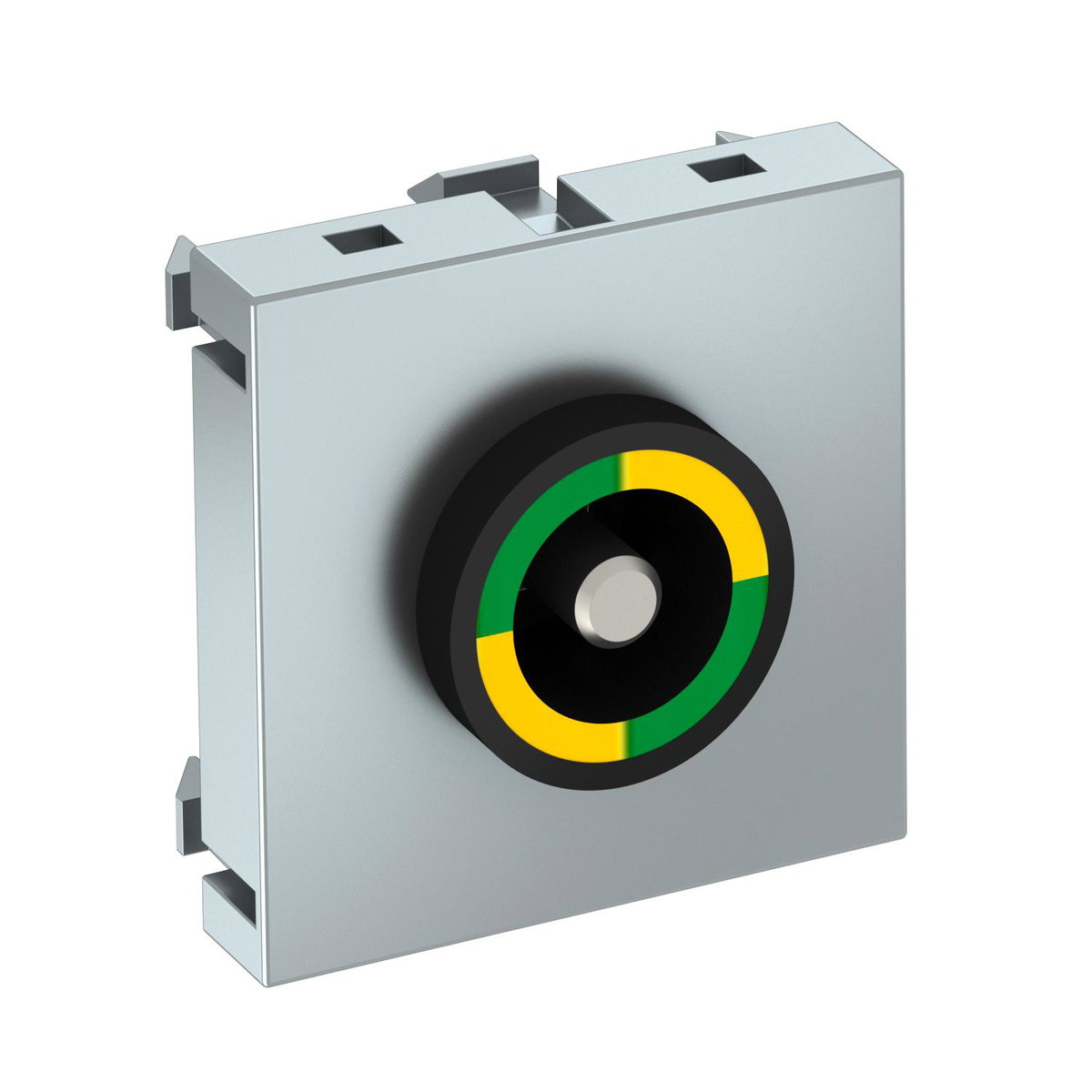 Tomada de equipotencial 45x45mm Policarbonato alumínio lacado