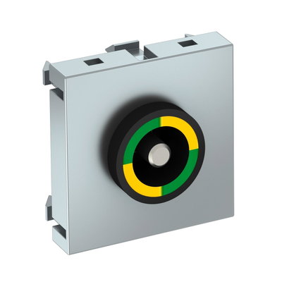 Tomada de equipotencial 45x45mm Policarbonato alumínio lacado