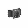 Socket 0°, single protective contact, Connect 45 250V, 10/16A Policarbonato cinzento antracite RAL 7021