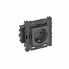 Socket 0°, single protective contact, Connect 80 250V, 10/16A Policarbonato cinzento antracite RAL 7021