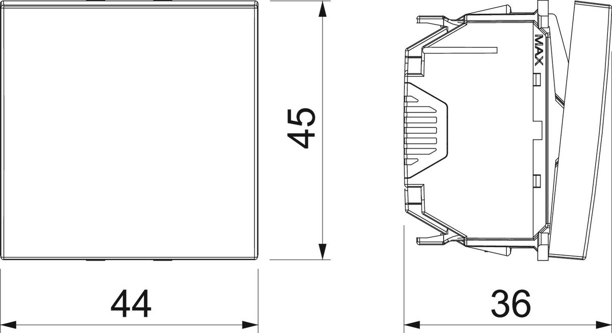 Comutador 10 A, 250 V Policarbonato branco puro RAL 9010 – Imagem 2 de 2