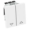 Roller blind switch 10 A, 250 V Policarbonato branco puro RAL 9010