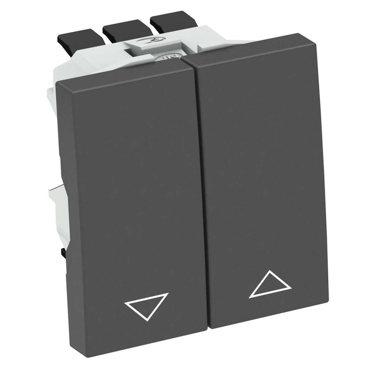Interruptor de estores 10 A, 250 V Policarbonato cinzento antracite RAL 7021