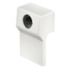 Suporte de aparelhos vazia RAUDUO 40x105 RAL9010 Policloreto de vinilo branco puro RAL 9010