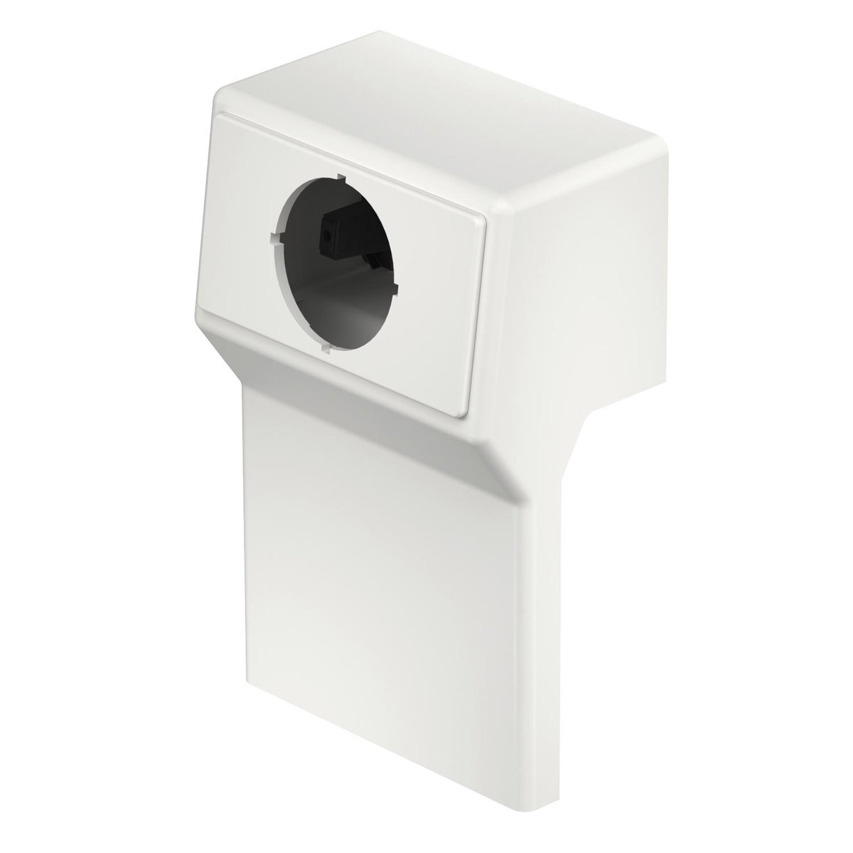 Suporte de aparelhos vazia RAUDUO 40x105 RAL9010 Policloreto de vinilo branco puro RAL 9010
