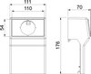 Suporte de aparelhos vazia RAUDUO 40x105 RAL9001 Policloreto de vinilo branco creme RAL 9001