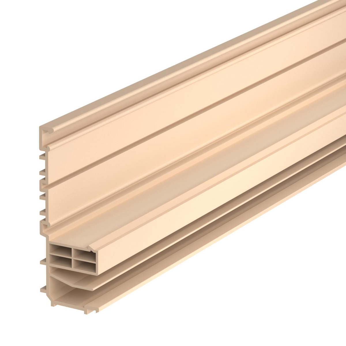 Calha de rodapé Base RAUDUO 105x40 natur 2000x105x40 Policloreto de vinilo natural