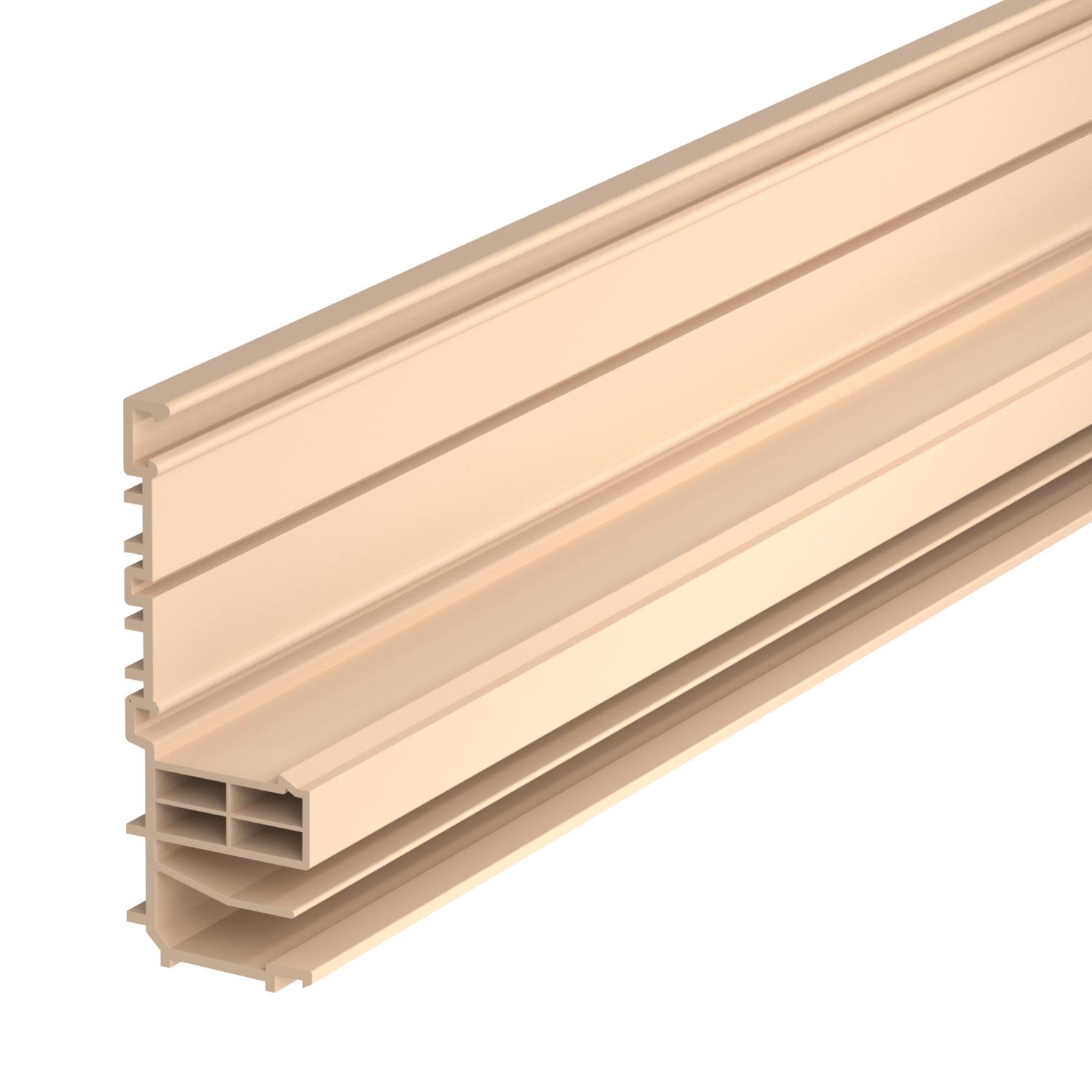 Calha de rodapé Base RAUDUO 105x40 natur 2000x105x40 Policloreto de vinilo natural