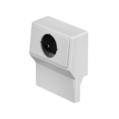 Suporte de aparelhos vazia SL50/70 com espelho 7035 Policloreto de vinilo cinzento claro RAL 7035