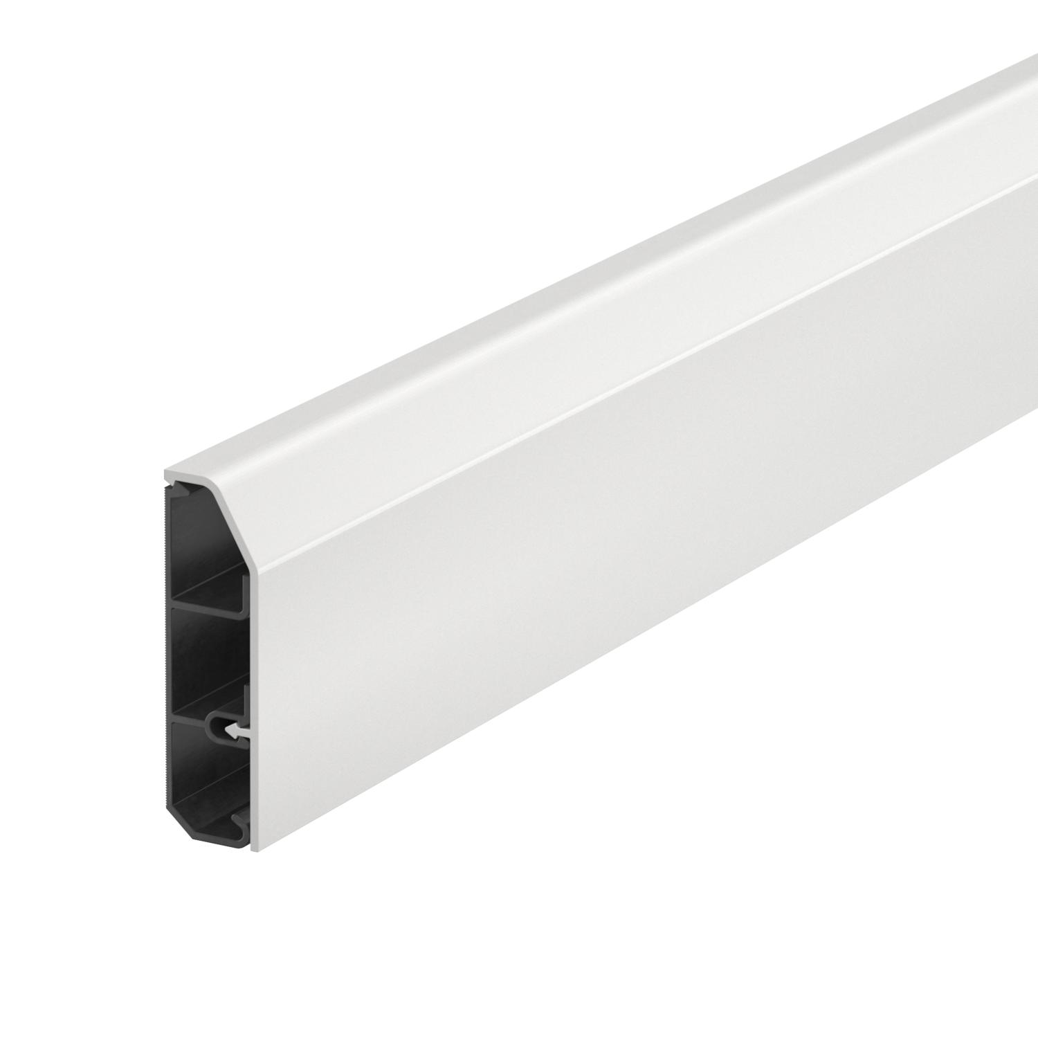 Calha de rodapé SL Set 20x70 9010 Policloreto de vinilo branco puro RAL 9010