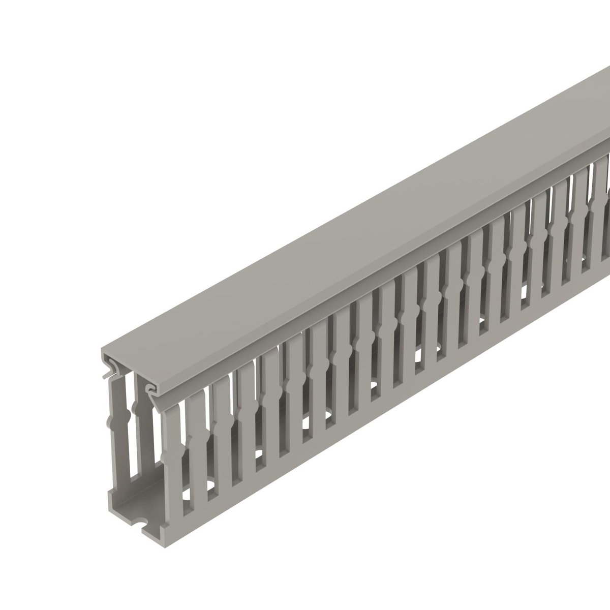 Calha de cablagem Conjunto METRA 60x25 7030 Policloreto de vinilo cinzento pedra RAL 7030