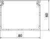 Calha de cablagem livre de halogéneo Policarbonato/acrilonitrila-butadieno-estireno cinzento claro RAL 7035