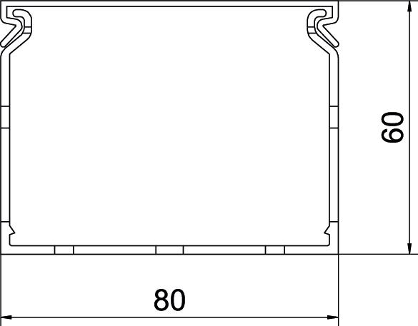 Calha de cablagem livre de halogéneo Policarbonato/acrilonitrila-butadieno-estireno cinzento claro RAL 7035 – Imagem 2 de 2