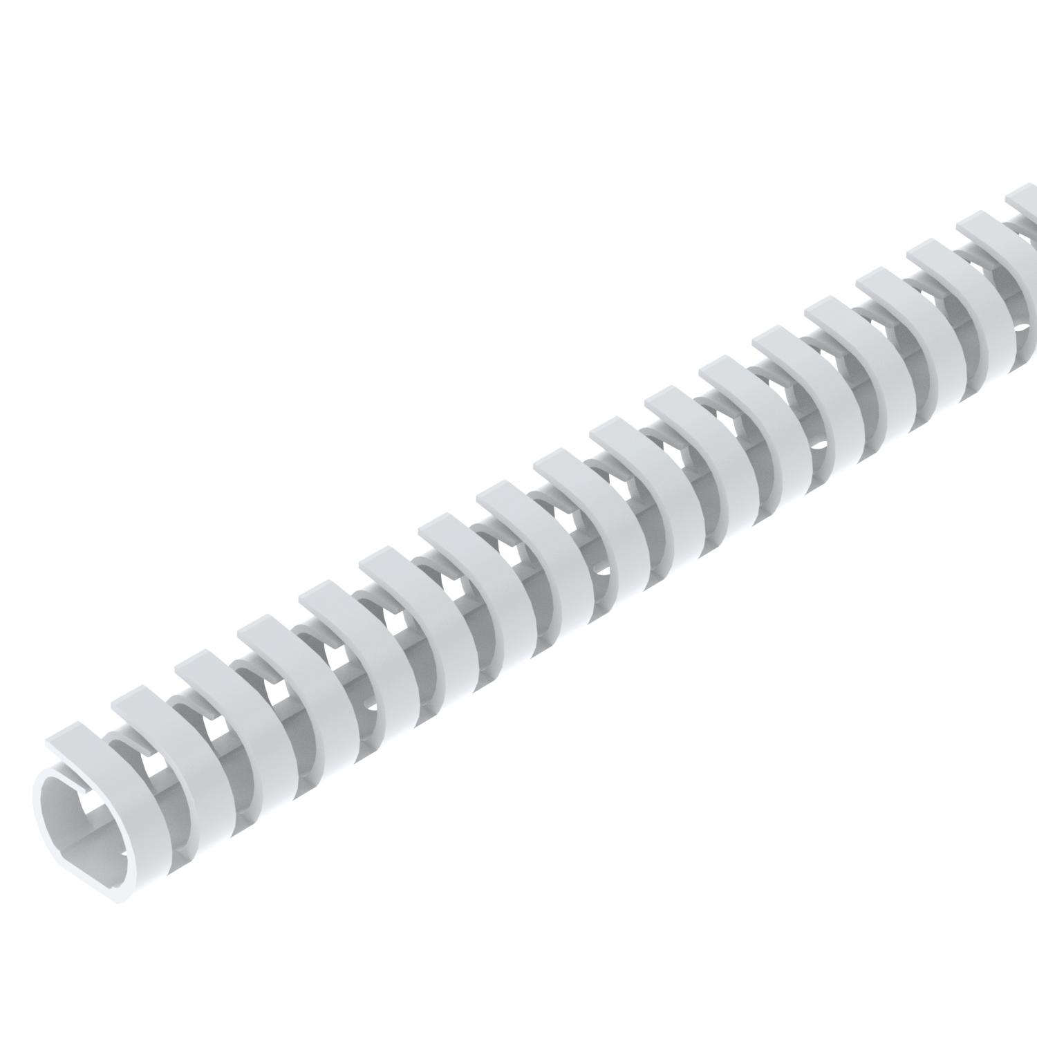 Calha de cablagem VF flex 20 mm RAL9010 Polipropileno branco puro RAL 9010
