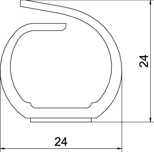 Calha de cablagem VF flex 20mm fita adesiva 9010 Polipropileno branco puro RAL 9010 – Imagem 2 de 2