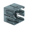 Accessory mounting box SIGNA BASE single 66x68x71 Poliamida cinzento azulado RAL 7031
