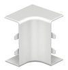 Ângulo interno 20x50mm Policloreto de vinilo branco puro RAL 9010
