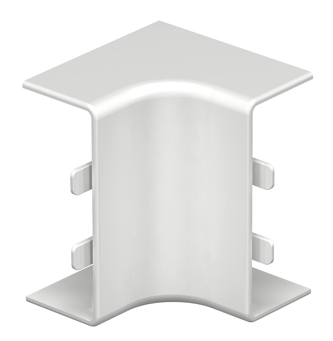 Ângulo interno 20x50mm Policloreto de vinilo branco puro RAL 9010