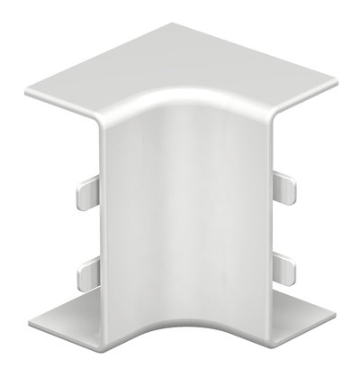 Ângulo interno 20x50mm Policloreto de vinilo branco puro RAL 9010