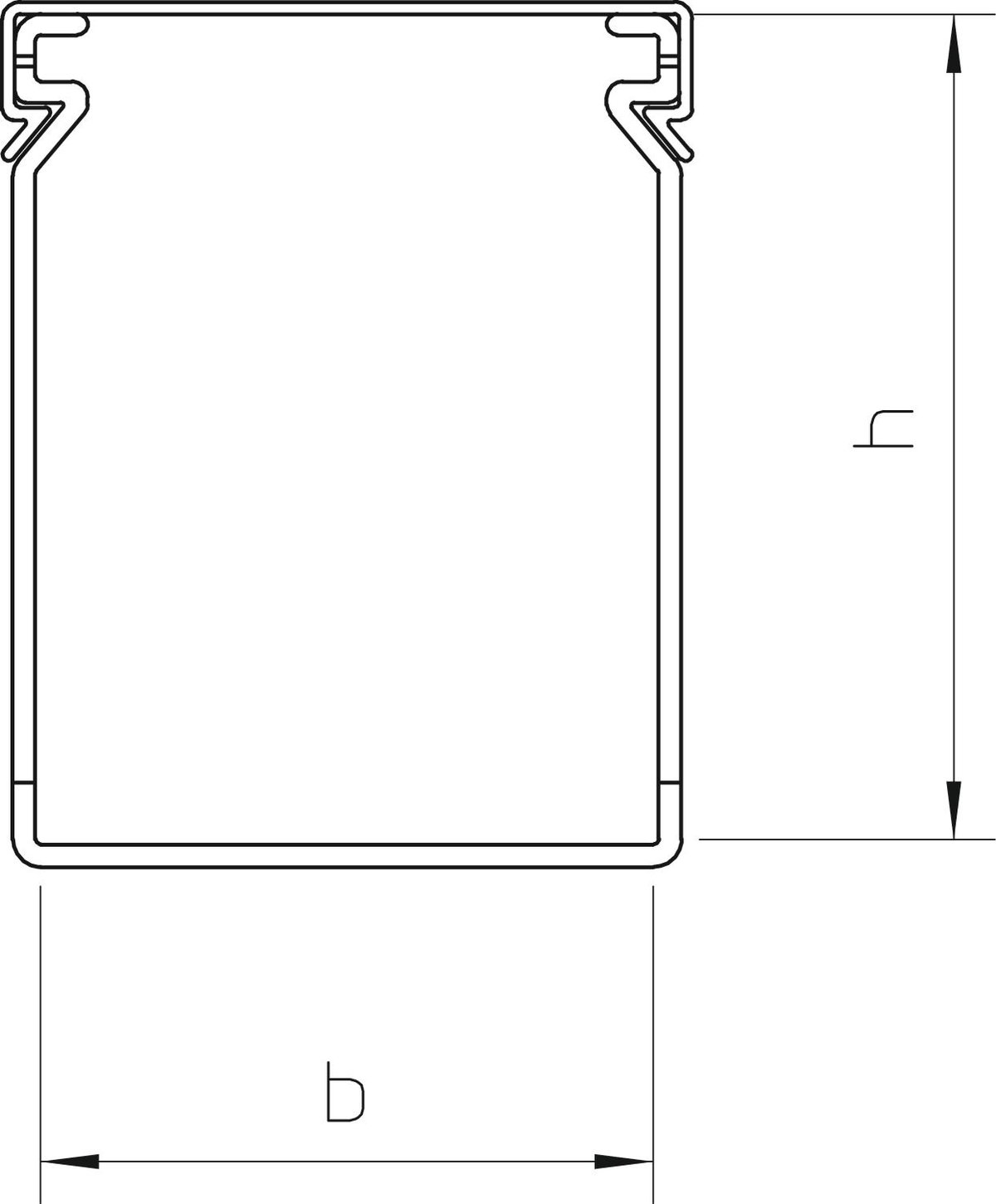 Calha de cablagem 40x100x2000 Policloreto de vinilo cinzento pedra RAL 7030 – Imagem 2 de 2
