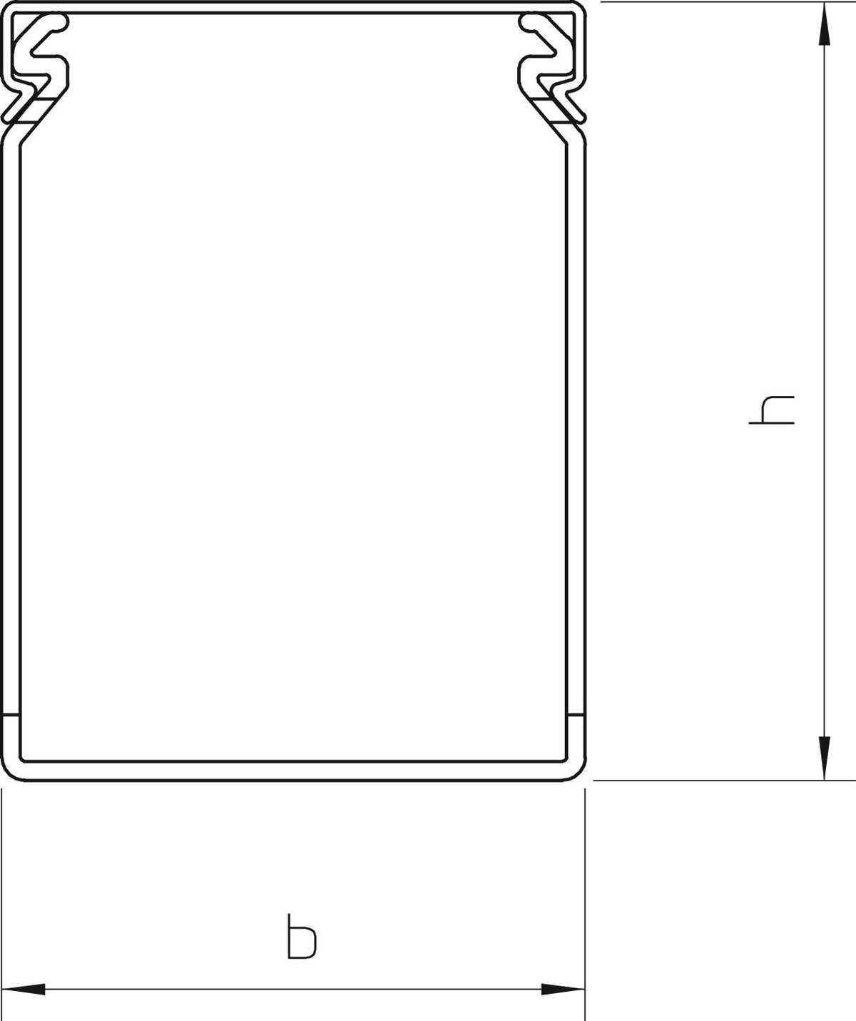 Calha de cablagem 100x37x2000 Policloreto de vinilo cinzento pedra RAL 7030 – Imagem 2 de 2