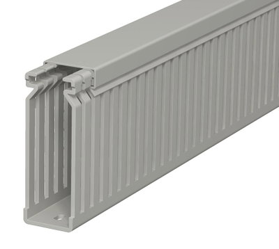 Calha de cablagem 80x25x2000 Policloreto de vinilo cinzento pedra RAL 7030