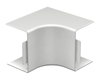 Ângulo interno 60x90mm Policloreto de vinilo branco puro RAL 9010
