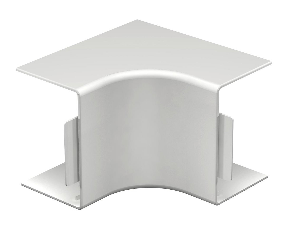 Ângulo interno 60x90mm Policloreto de vinilo branco puro RAL 9010