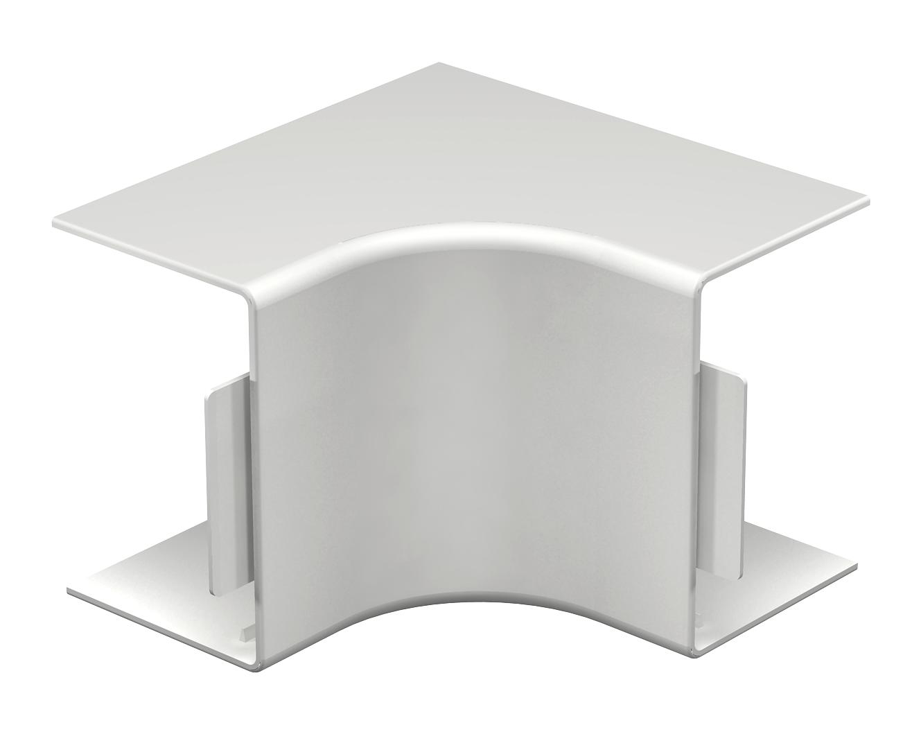 Ângulo interno 60x90mm Policloreto de vinilo branco puro RAL 9010