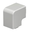 Ângulo plano 40x40mm Policloreto de vinilo branco puro RAL 9010