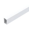 Calha com base perfurada 25x40x2000 Policloreto de vinilo branco puro RAL 9010