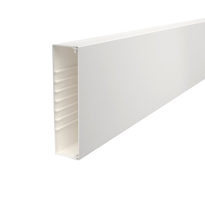 Calha com base perfurada 60x230x2000 Policloreto de vinilo branco puro RAL 9010