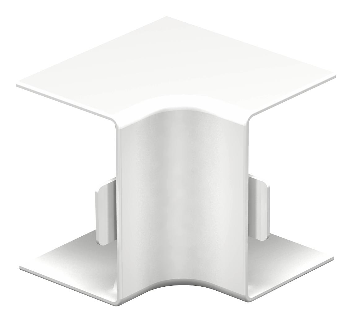 Ângulo interno 30x45mm Policloreto de vinilo branco puro RAL 9010