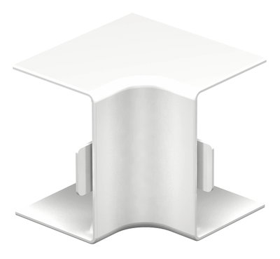 Ângulo interno 30x45mm Policloreto de vinilo branco puro RAL 9010
