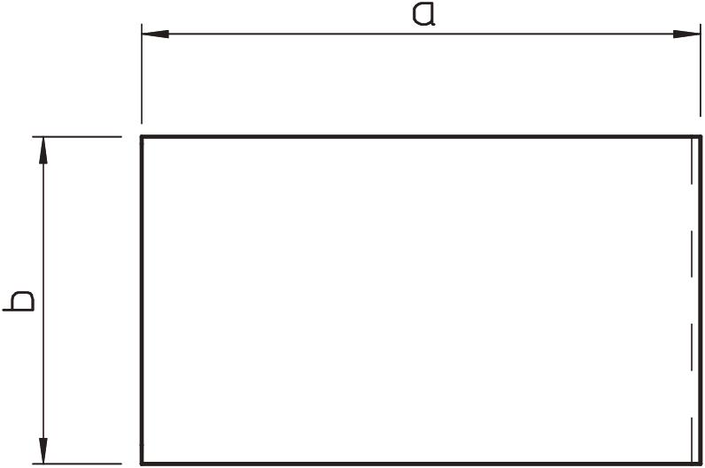 Topo 80x210mm Policloreto de vinilo cinzento pedra RAL 7030 – Imagem 2 de 2