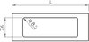 Tampa para aparelhagem tripla 130x300mm Policloreto de vinilo branco puro RAL 9010