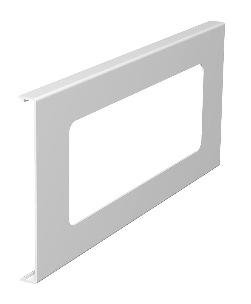 Tampa para aparelhagem tripla 130x300mm Policloreto de vinilo branco puro RAL 9010