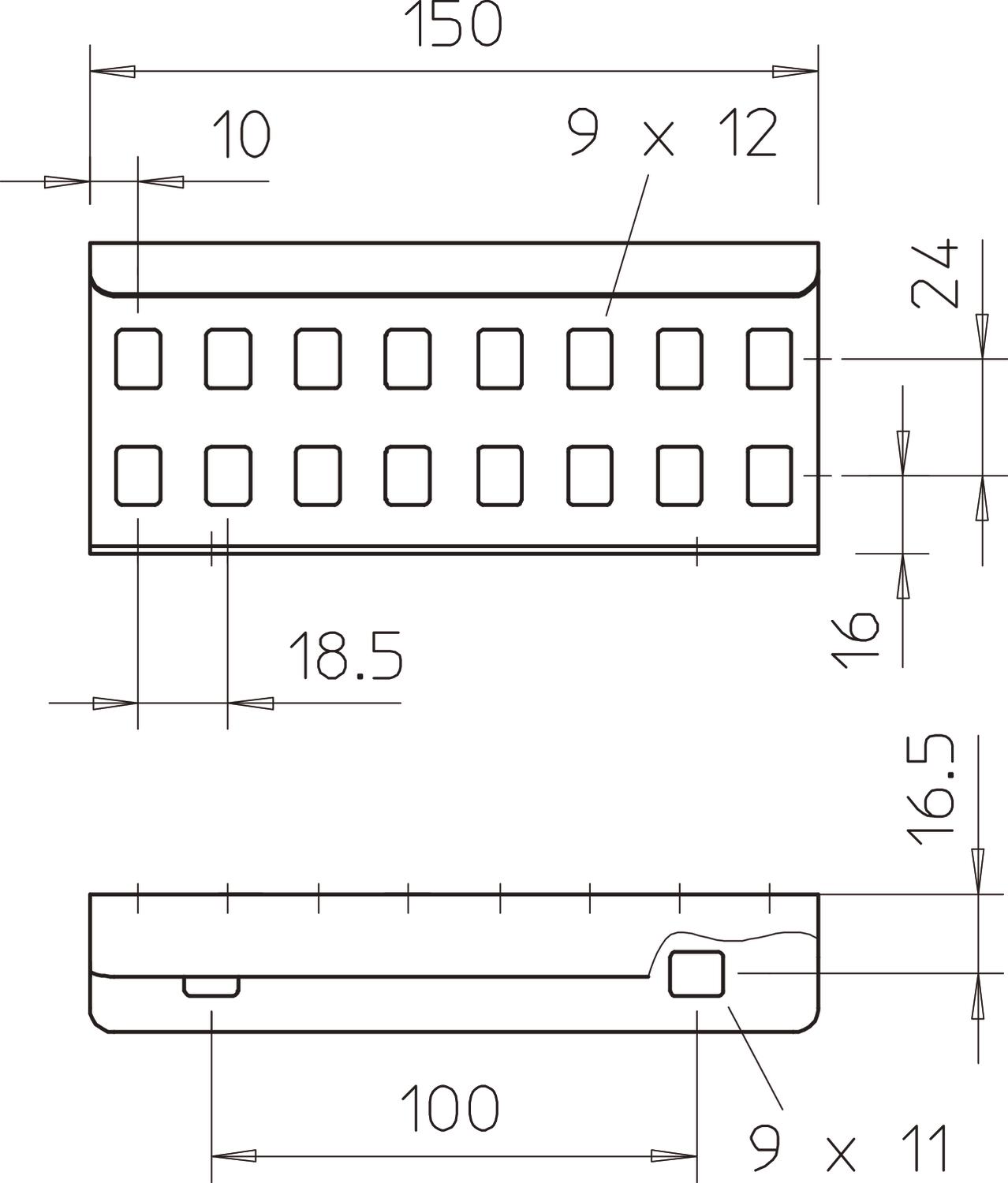 União reta para caminhos de cabos escada 64x150 Aço inoxidável A4 1.4571 brilhante, pós-tratamento aço inoxidável – Imagem 2 de 4