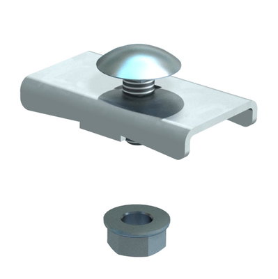 Peça de aperto para escada LG45 e LG60 40x22 Aço galvanizado pelo método Sendzimir zinco